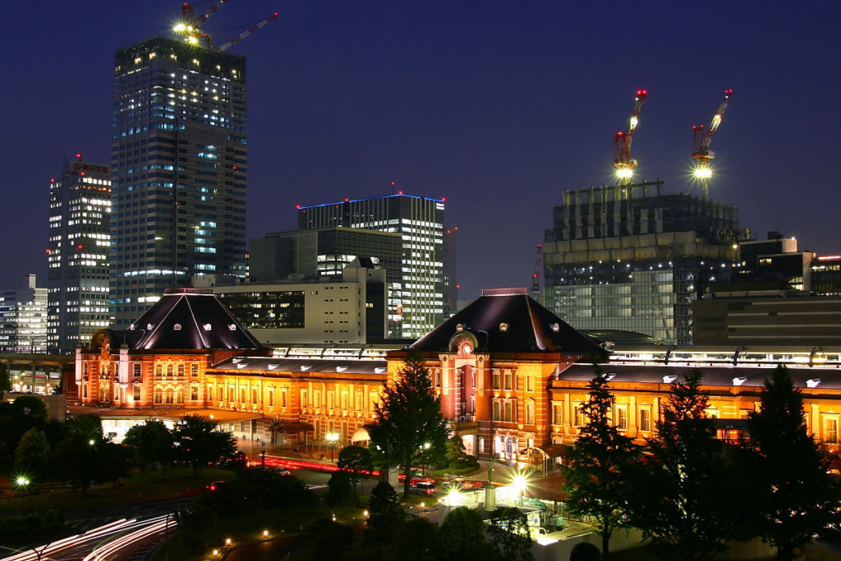 東京駅と丸の内の風景